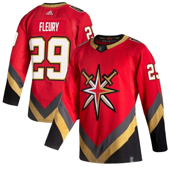 Youth Marc-Andre Fleury Red 2020-21 Reverse Retro Player Team Jersey