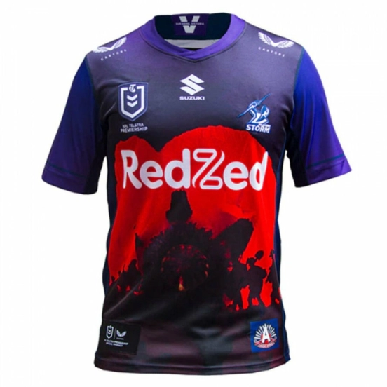 Melbourne Storm 2021 Men's Rugby Anzac Jersey