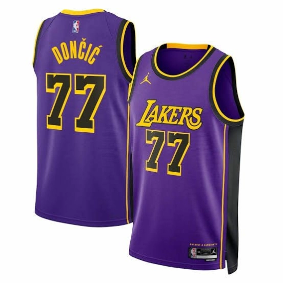 2025 NBA Los Angeles Lakers Purple Luka Doncic Jersey