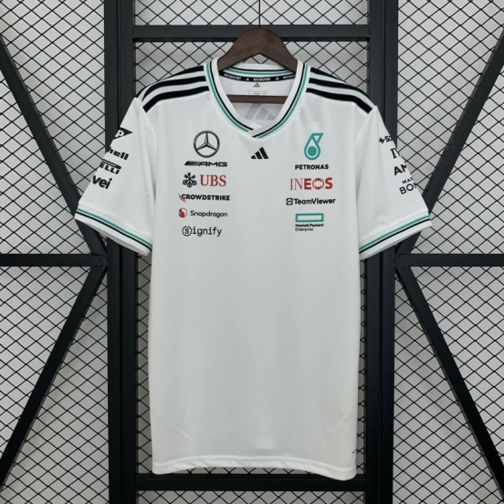 2025 F1 Formula AMG White T-Shirt