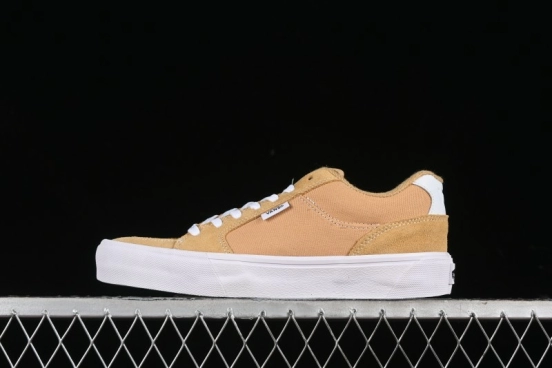 Vans Chukka Push Low-Top Skate Shoes in Beige with Slip-Resistant Sole - VN000CZW4MG