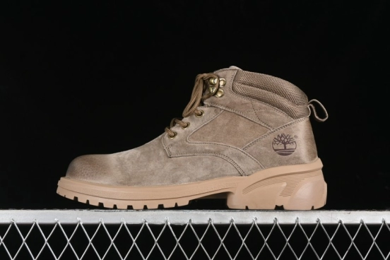 Timberland Outdoor Mid-Top Casual Chukka Boots with Premium Suede Leather and Anti-Odor Insole - TB10088KHAKI