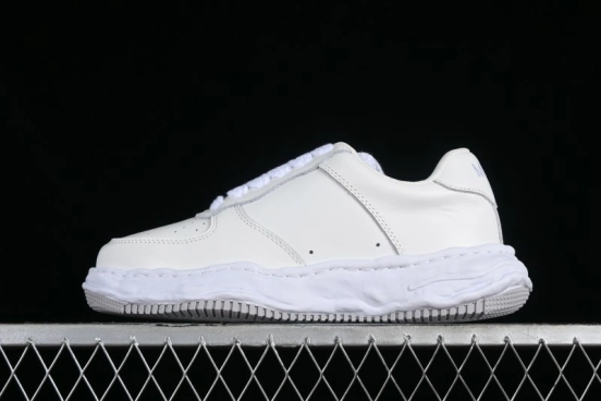 Wayne Original Sole Leather Low Sneaker with Deconstructed Ice Cream Sole - MMY