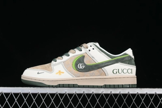 Nike SB Dunk Low Gucci Collaboration Anniversary High-End Custom Low-Top Casual Sneakers - DM6868-025