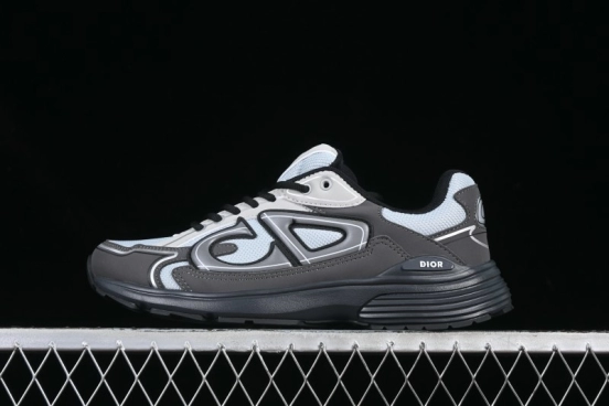 Dior B30 Sneakers with Reflective CD30 Logo and Lightweight Rubber Sole - CD30