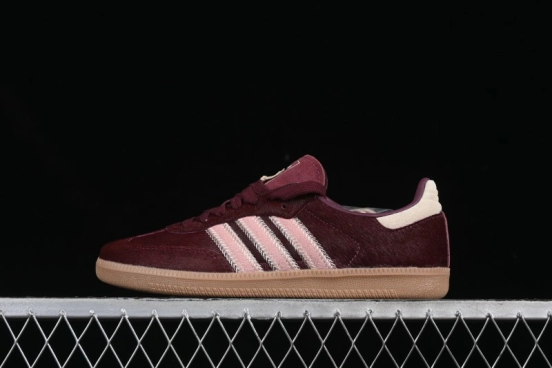 Adidas Samba OG Casual Sneakers with Classic Trefoil Logo - JP5330