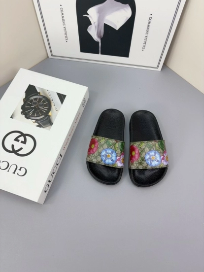 2025 Slippers Gucci Multicolor Canvas Slippers