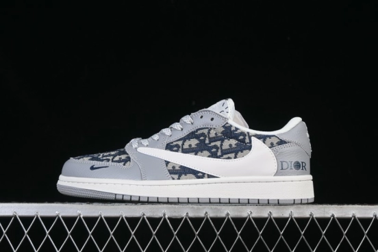 Nike Travis Scott x Fragment Design x Air Jordan 1 Low OG SP AJ1 Low Top Casual Sneakers - DZ5899-004