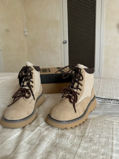 Agoge Autumn Winter New British Style Ankle Boots Martin Boots - KFY00