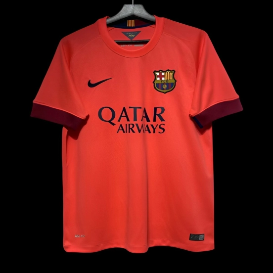 Retro 14/15 Barcelona Away Orange Jersey