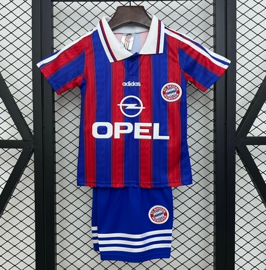 Retro 95/97 Kids Bayern Munich Home Size 16-28 Jersey