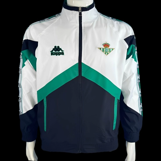 96/97 Real Betis White/Black Windbreaker