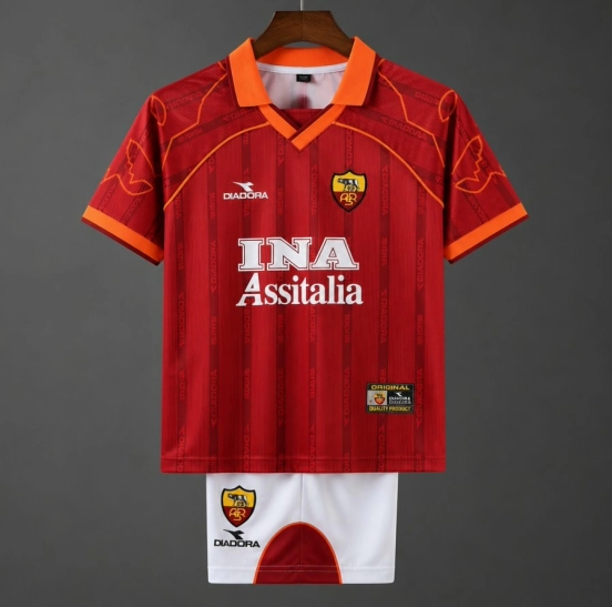 Retro 99/00 Roma Home Jersey